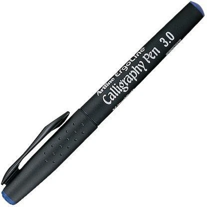 Artline Kaligrafi Kalemi 3.0 MM Mavi ERG-243 - 4