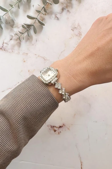 Oceanus Gümüş Taşlı Kadın Kol Saati - 2