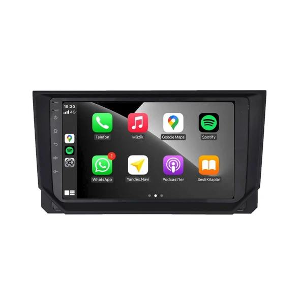 Seat Ibiza Araç Multimedya Android Ekran Carplay Navigasyon Double Teyp 4+64 9" 18-20 Black BLUEWAY - Resim 2