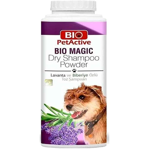 Biopet Active Lavanta-Bib.Özlü Toz Köpek Şamp. 150ml