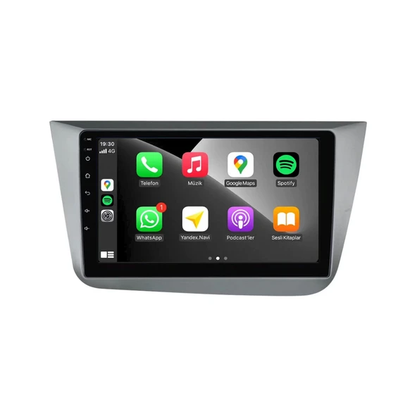 Seat Altea Araç Multimedya Android Ekran Carplay Navigasyon Double Teyp 4+64 9" 04-10 Gri BLUEWAY - 2