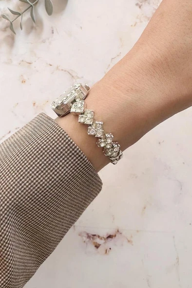 Oceanus Gümüş Taşlı Kadın Kol Saati - 3