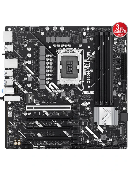 Asus Prime Z890M-PLUS Wi-Fi Intel LGA1851 DDR5 Micro ATX Anakart - 5