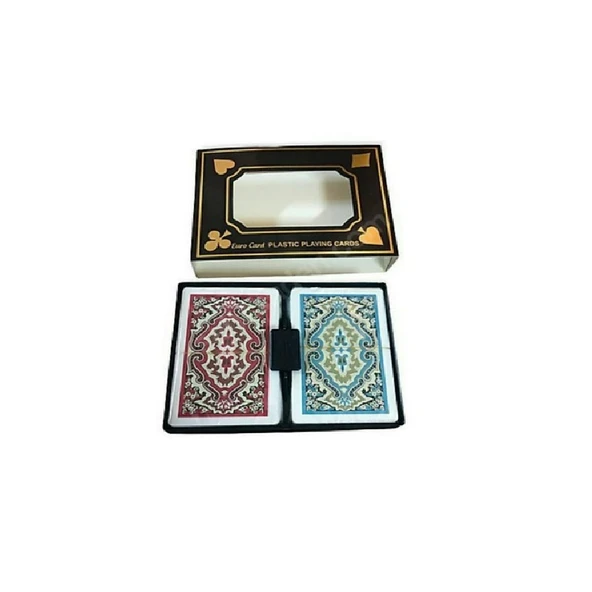 Euro Card Plastik Oyun Kağıdı 2 Deste - 2