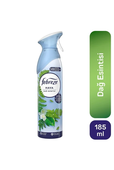Febreze Aerosol Dağ Esintisi Oda Kokusu 185 ml 3'lü