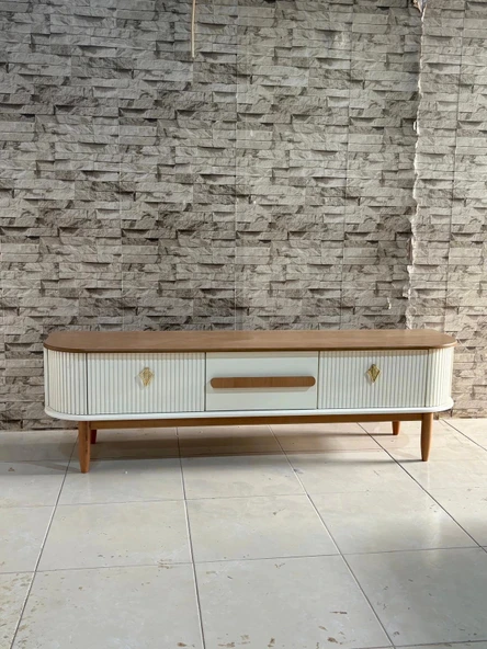 NİVEMESHOME DALYA MEŞE-KREM TV SEHPASI