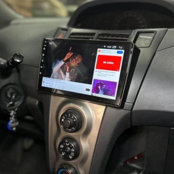 Toyota Yaris Araç Multimedya Android Ekran Carplay Navigasyon Double Teyp 4+64 9" 05-12 Black BLUEWAY - 4