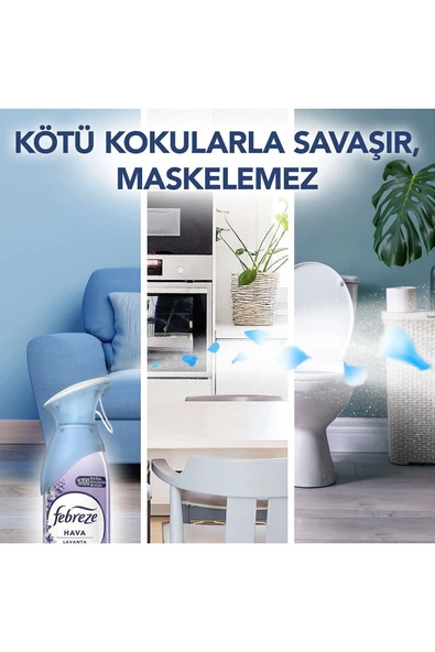 Febreze Aerosol Lavanta Konforu Oda Kokusu 185 ml - 6
