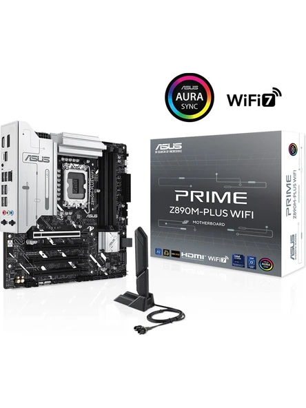 Asus Prime Z890M-PLUS Wi-Fi Intel LGA1851 DDR5 Micro ATX Anakart