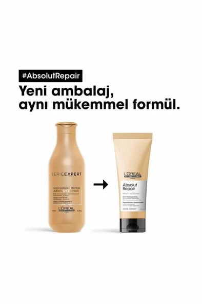Loreal Professionnel Serie Expert Absolut Repair Onarıcı Saç Bakım Kremi 200 ml - Resim 6