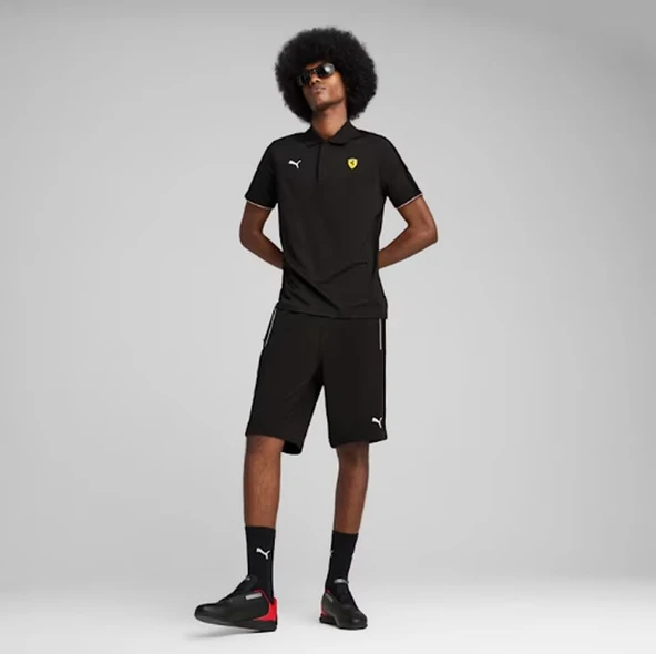 Puma Ferrari Race Cloudspun Polo Erkek Tişört 63018501 - Resim 3