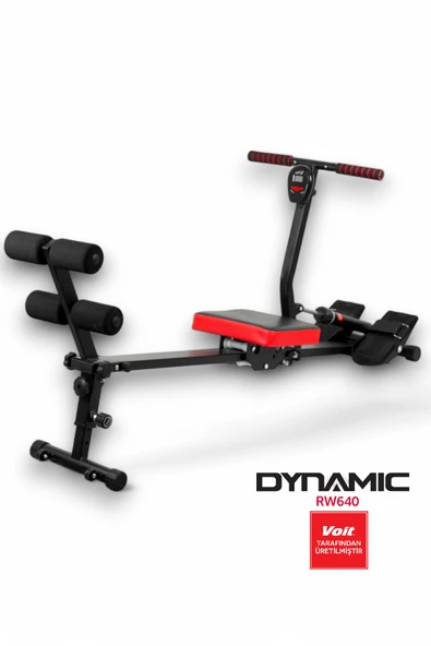 Dynamic RW640 Amortisörlü Kondisyon Küreği 12 Kademe Direnç Ayarlı Sırt Destekli Eğim Ayarı Yapılabilir - 3