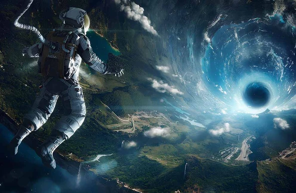 Astranot ve Uzaydaki Karadelik temalı Duvar Kağıdı - Resim 7