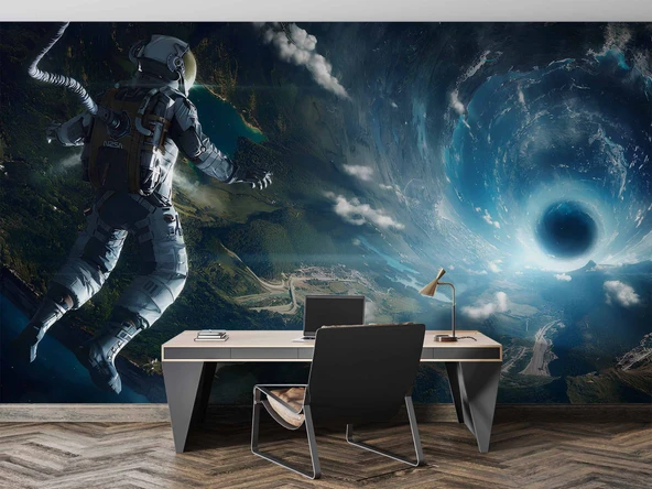 Astranot ve Uzaydaki Karadelik temalı Duvar Kağıdı - Resim 4