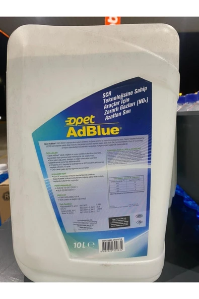Sertifikalı Orijinal Opet Adblue 2025 10lt - 2