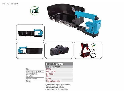 Koham KH-TP184219A Akülü Çay Toplama Makinesi - 3