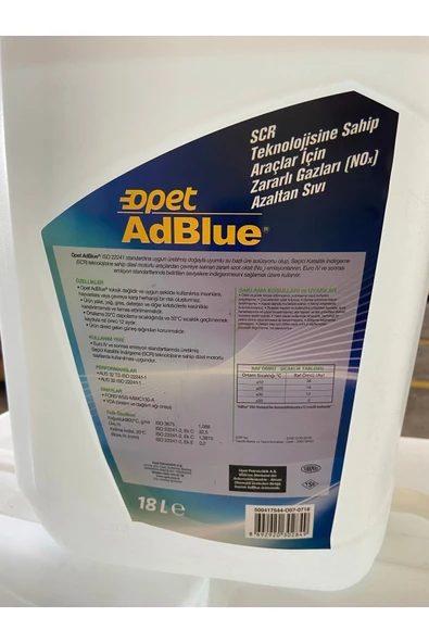 OPEET Adblue 18lt 2025 - 2