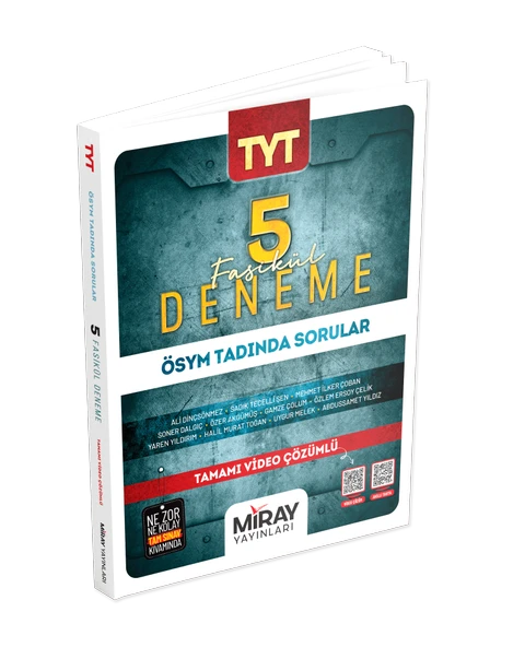 Miray Yayınları TYT 5 Deneme Video Çözümlü