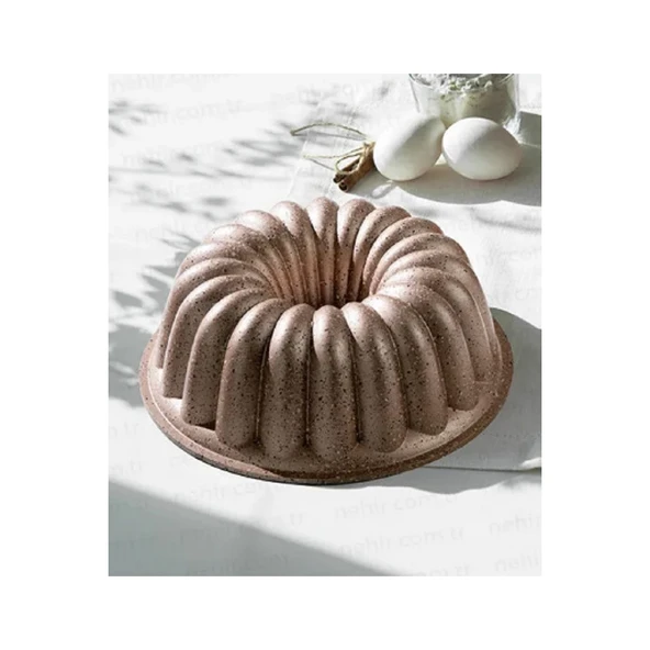 NEHİR AÇELYA ROSE GOLD DÖKÜM KEK KALIBI 25 CM - 2