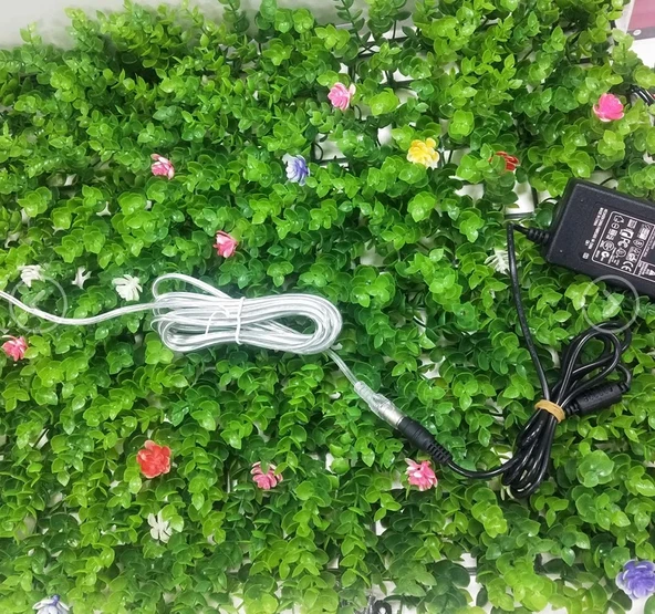 DC Dişi soketli konnektör fişi şeffaf güç uzatma kablosu evrensel adaptör 1.5m DC 5.5mm x 2.1mm - 4