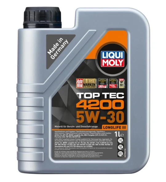 Liqui Moly Top Tec 4200 5W-30 Motor Yağı 1 Litre ürün görseli 1