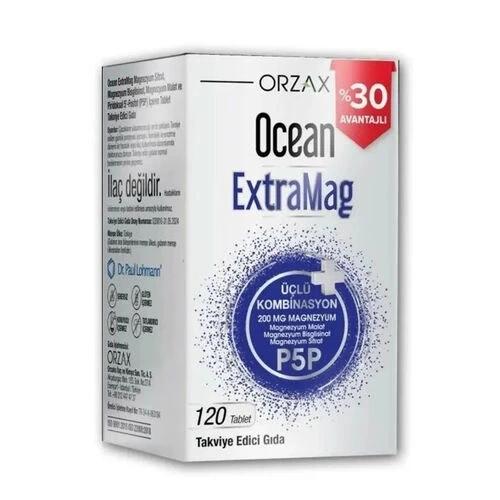 Orzax Ocean Extramag 120 Tablet SPORCU HAVLUSU HEDİYE