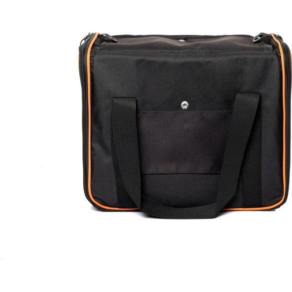 Brave Paws Kedi Köpek Taşıma Çantası Kare Model Yırtılmaz Plastik Fileli (SİYAH) - 5