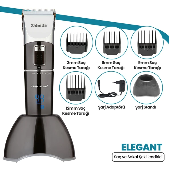 GOLDMASTER ELEGANT GM-7147 SAÇ KESME MAKİNESİ