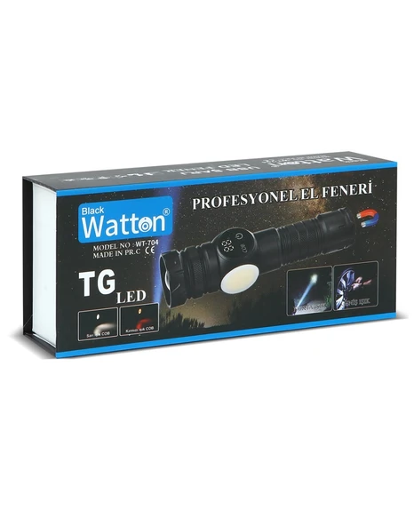 9 Mod Şarjlı Kamp Lambası El Feneri Watton Wt-704 - 3