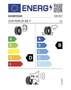 Goodyear 225/40 R18 88Y Eagle F1 Asymmetric 2 * ROF FP Oto Yaz Lastiği (Üretim: 2023) - Resim 2