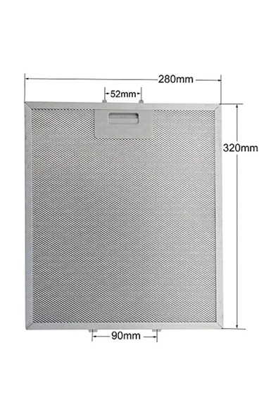 Alanya Yedek Parça 320 x 280 mm Davlumbaz Filtresi  Mutfak Aspiratörü  32x28 cm 00363095