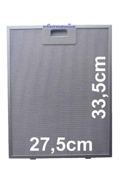 HGNM E Trading  2 Adet Davlumbaz Yağ Filtresi 275x335mm Aspiratör Ekstrüzyon Metal Tel Filtre 27,5x33,5cm