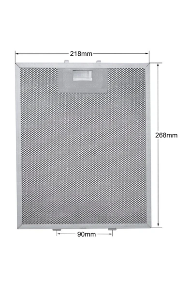 Alanya Yedek Parça Davlumbaz Filtresi 268x218 mm 00449421, 00704113 A9