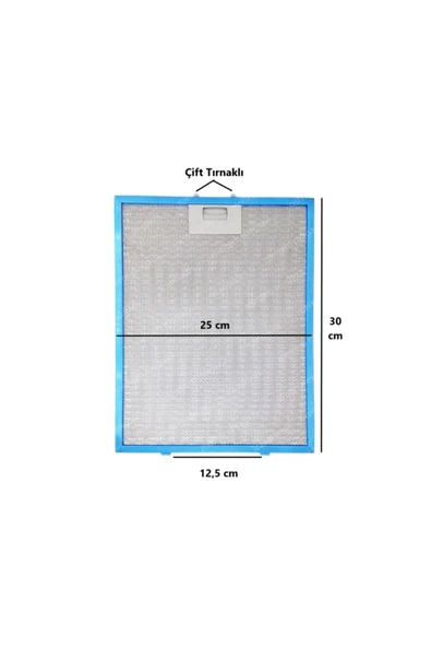 Alanya Yedek Parça 300x250mm Mutfak Davlumbazı Alüminyum Davlumbaz için Yağ Filtresi 012646 B4