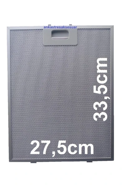 Alanya Yedek Parça ICF  Davlumbaz Yağ Filtresi 275x335mm Aspiratör Ekstrüzyon Metal Tel Filtre 27,5x33,5cm