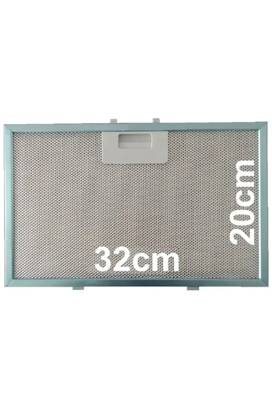 Alanya Yedek Parça Aspiratör Davlumbaz Metal Yağ Filtresi 320x200 mm  - 11010164, 20x32, 3BC585GB, 3BC585GN F10