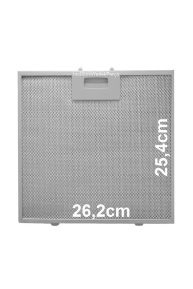 Alanya Yedek Parça  V 47006100 Yedek Davlumbaz Filtresi 262x253 mm Mutfak Davlumbazı Elektrikli Süpürgesi için Yağ Filtresi 26x25