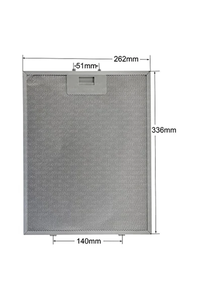 2 Adet Davlumbaz filtresi 26,2 x 33,5 cm 9189204750 335 x 262 mm Beko ESTY Silverline Termikel