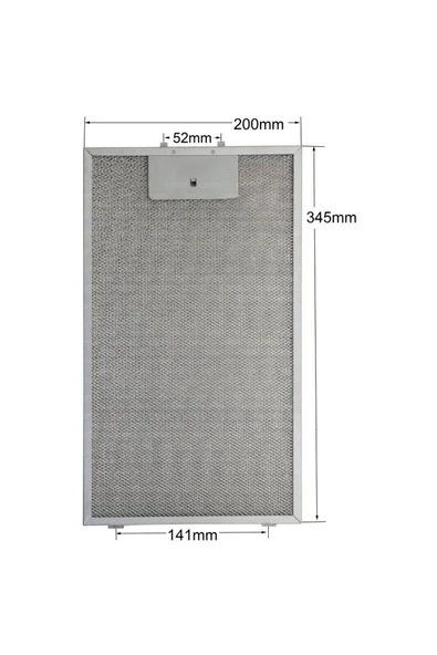 Alanya Yedek Parça 345x200mm Davlumbaz Yağ Filtresi Mutfak Aspiratörü 11010157   F14