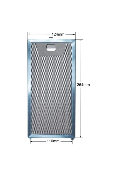 HGNM E Trading  2 Adet 00746790 Dunstabzugshaubenfilter 255x125 mm Metallfettfilter für Dunstabzugshauben F12