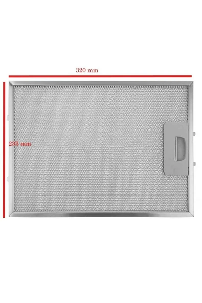 Alanya Yedek Parça 81476048 - Teka  Davlumbaz Aspiratör Filtresi 320x235mm DB-60, DB-60INOX, DB60, dbDI-90 B7