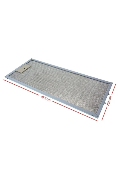 Alanya Yedek Parça Davlumbaz Filtresi 205x475 Mm Yağ Filtresi Mutfak Aspiratörü Havalandırma 205x475 Mm