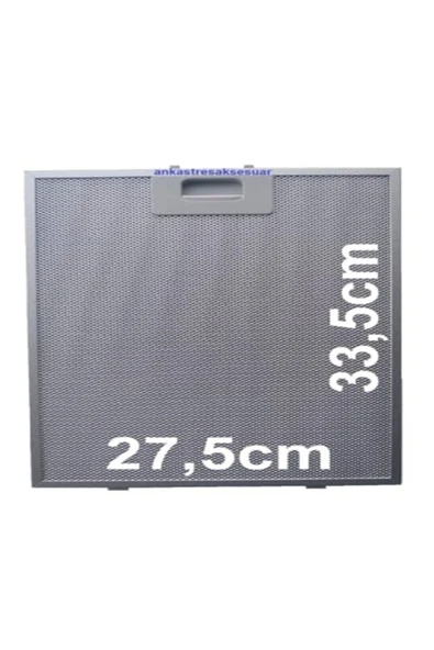 Alanya Yedek Parça Davlumbaz Aspiratör Filtresi 335x275 mm Metal Yağ Filtresi  27.5x33.5  B12