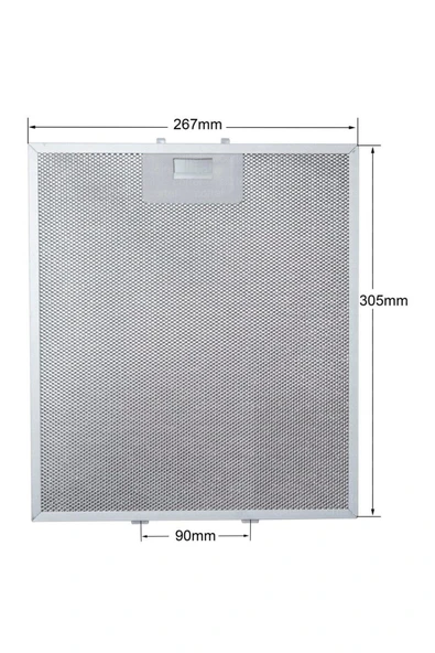 Alanya Yedek Parça 267 x 305 mm Davlumbaz Filtresi Ikea, Elica, AEG 405525042, 4055250429, KIT0010805, 480122102168   C1