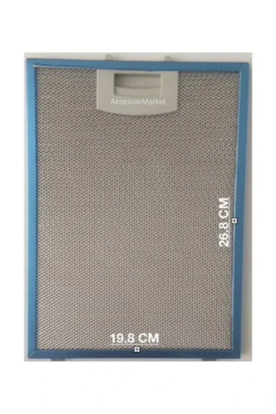 HGNM E Trading  2 Adet 26.8×19.8 Davlumbaz Aspiratör Filtresi 268x198mm