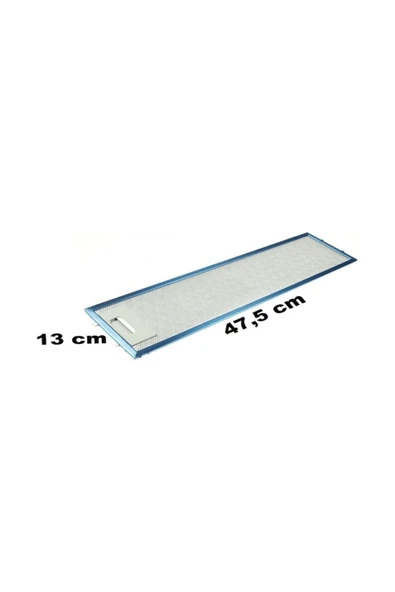 HGNM E Trading  2 Adet 130 X 476 Etsy 1350 Davlumbaz Yağ Filtresi Mutfak Aspiratörü Havalandırma 13 x 47,6 cm E9