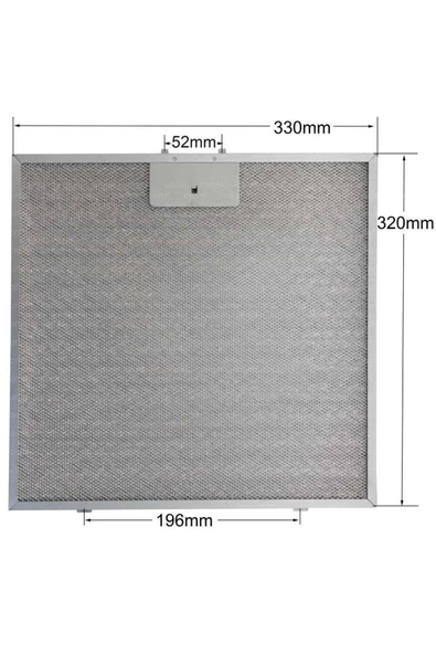 Alanya Yedek Parça 330x320 mm  Davlumbaz Aspiratör Filtresi 33x32 cm 00362381