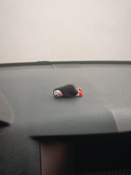 Sevimli Uykucu Penguen Torpido süsü Aksesuarı Dikiz Ayna Süsü - 2