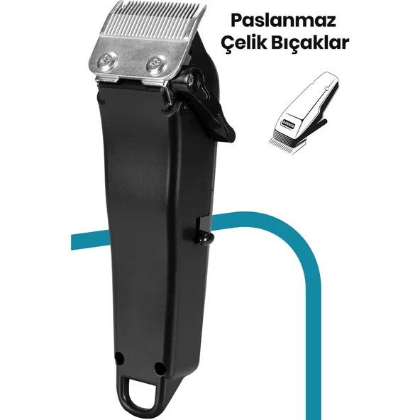 GOLDMASTER GM-8142 TRUST PROFESYONEL KABLOLU KABLOSUZ HIZLI ŞARJ ERKEK BAKIM - 5