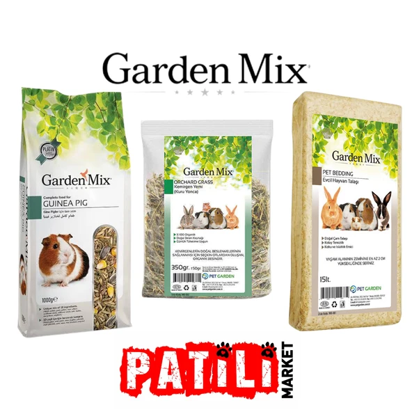 Gardenmix Ginepig Seti Yem+Yonca+Talaş